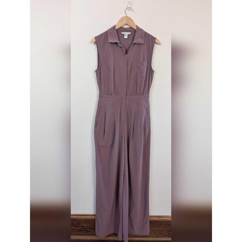 Athleta Brooklyn Heights Wide Leg Jumpsuit Purple Size 4